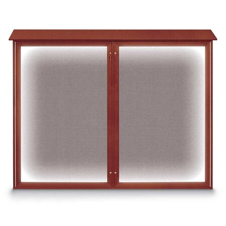 Triple Door Enclosed Indoor Letterboard MPN:UV1128-BRONZE-BURGUNVL