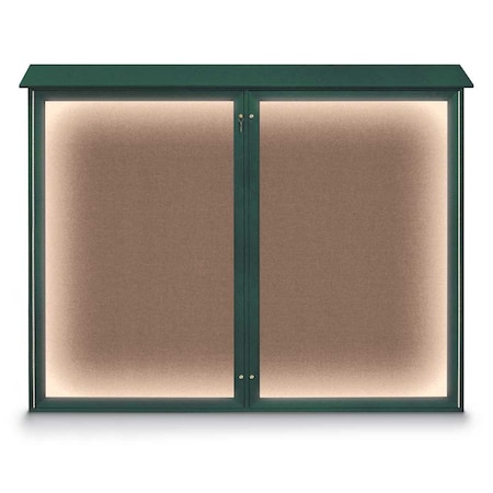 Triple Door Enclosed Indoor Letterboard MPN:UV1128-BRONZE-GREY