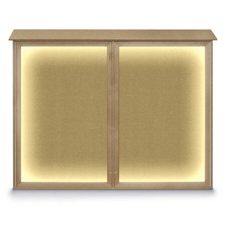 Triple Door Enclosed Indoor Letterboard MPN:UV1128-SATIN-BARBLU