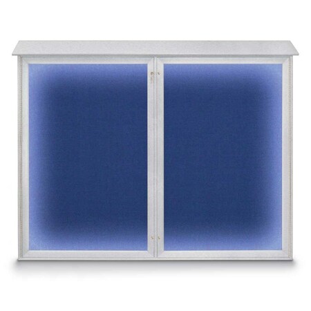 Triple Door Enclosed Indoor Letterboard MPN:UV1128-SATIN-BLACK