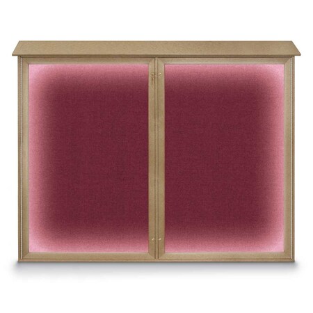 Triple Door Enclosed Indoor Letterboard MPN:UV1128-SATIN-BLUE