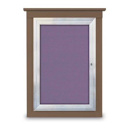 Single Door Enclosed Cathedral Letterboa MPN:UV1299CD-BLACK-BLUE