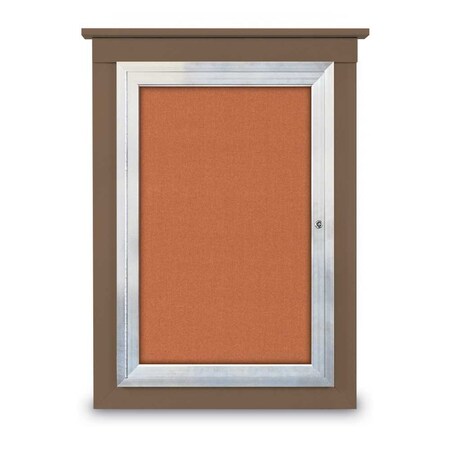 Single Door Enclosed Cathedral Letterboa MPN:UV1299CD-BRONZE-GREEN