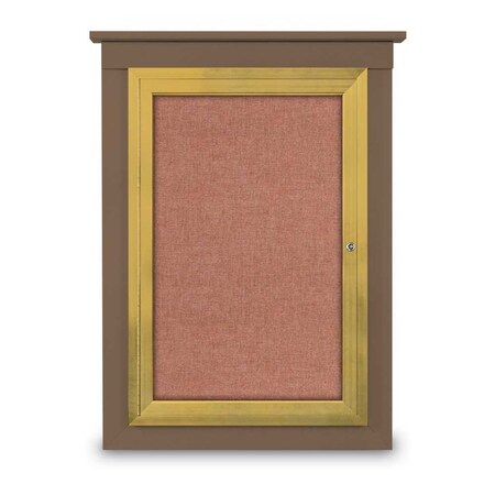 Single Door Enclosed Cathedral Letterboa MPN:UV1299CD-BRONZE-GREY