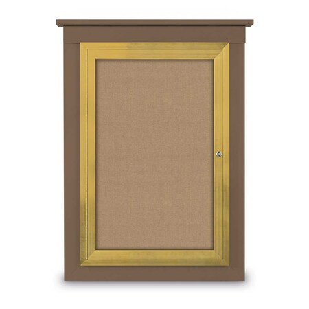 Single Door Enclosed Cathedral Letterboa MPN:UV1299CD-SATIN-GREEN