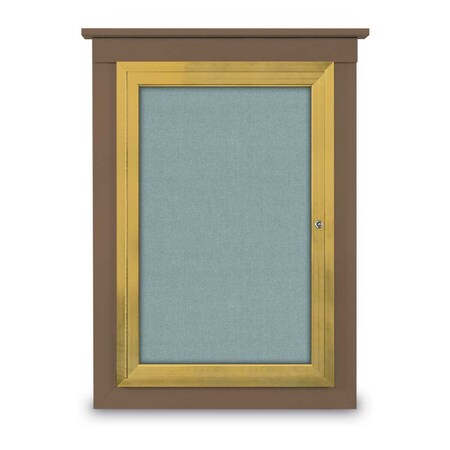 Single Door Enclosed Cathedral Letterboa MPN:UV1300CD-BLACK-BLUE