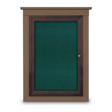 Single Door Enclosed Cathedral Letterboa MPN:UV1300CD-BLACK-BURGUN