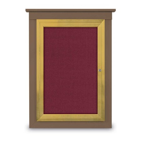Single Door Enclosed Cathedral Letterboa MPN:UV1300CD-BRONZE-BLACK