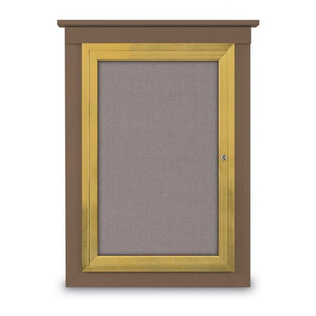 Single Door Enclosed Cathedral Letterboa MPN:UV1300CD-BRONZE-BLUE