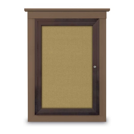 Single Door Enclosed Cathedral Letterboa MPN:UV1300CD-BRONZE-GREY