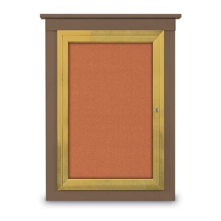 Single Door Enclosed Cathedral Letterboa MPN:UV1300CD-SATIN-BLUE