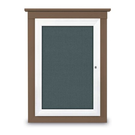 Single Door Enclosed Cathedral Letterboa MPN:UV1301CD-BLACK-BURGUN