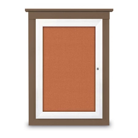 Single Door Enclosed Cathedral Letterboa MPN:UV1301CD-BLACK-GREEN
