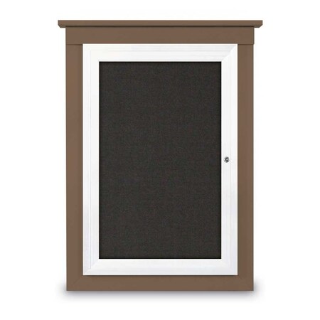 Single Door Enclosed Cathedral Letterboa MPN:UV1301CD-BRONZE-BLACK