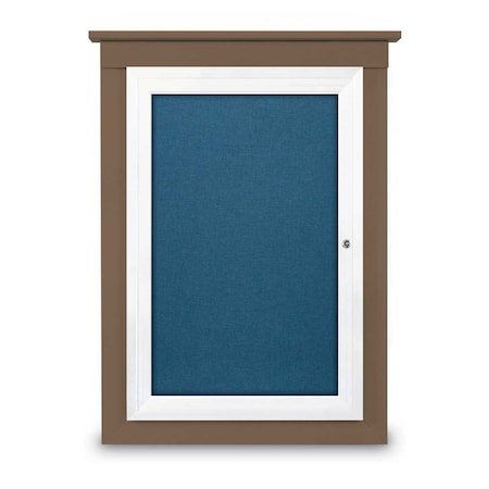 Single Door Enclosed Cathedral Letterboa MPN:UV1301CD-BRONZE-BLUE