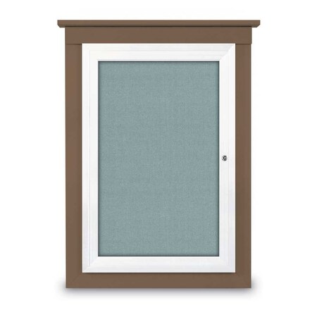 Single Door Enclosed Cathedral Letterboa MPN:UV1301CD-BRONZE-BURGUN