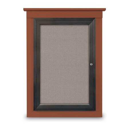Single Door Enclosed Cathedral Letterboa MPN:UV1301CD-BRONZE-GREY