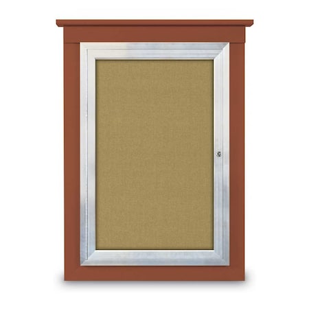 Single Door Enclosed Cathedral Letterboa MPN:UV1302CD-BLACK-GREY