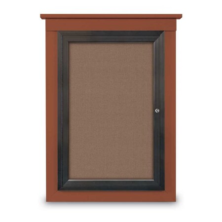 Single Door Enclosed Cathedral Letterboa MPN:UV1302CD-BRONZE-BLACK