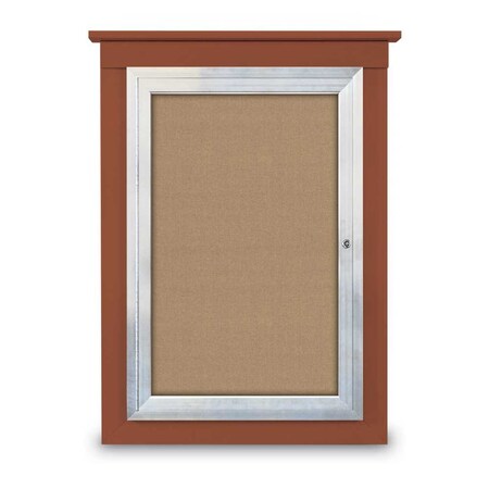 Single Door Enclosed Cathedral Letterboa MPN:UV1302CD-BRONZE-BLUE