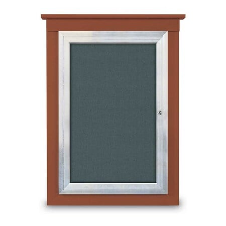 Single Door Enclosed Cathedral Letterboa MPN:UV1302CD-BRONZE-GREEN