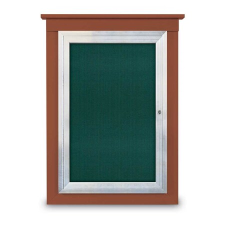 Single Door Enclosed Cathedral Letterboa MPN:UV1302CD-SATIN-BLUE