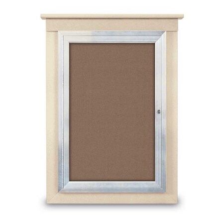 Single Door Enclosed Letterboard, 60