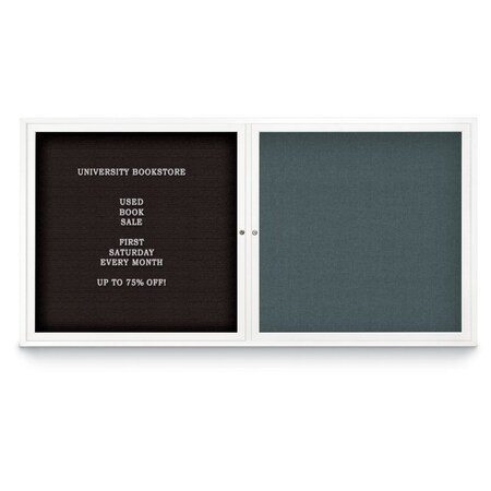 Corkboard, Single Door, Radius Frame, 18x24