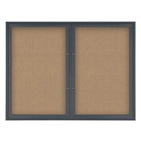 Double Door Radius Plus Corkboard, 42