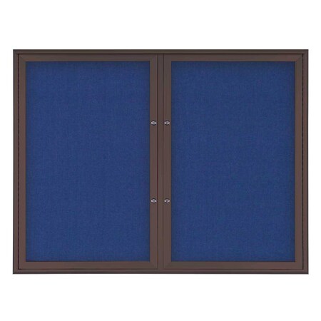 Double Door Radius Plus Corkboard, 42