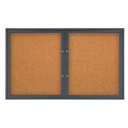 Double Door Radius Plus Corkboard, 60
