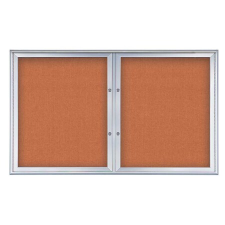 Double Door Radius Plus Corkboard, 60