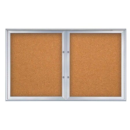 Double Door Radius Plus Corkboard, 60