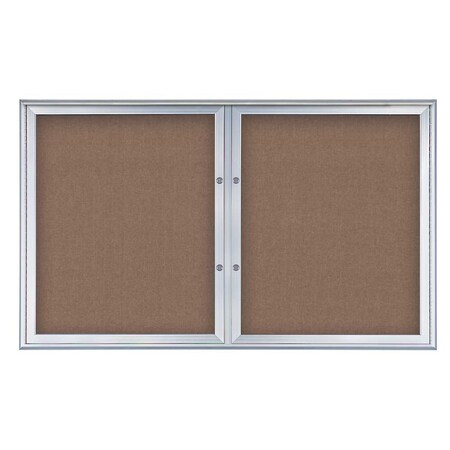 Double Door Radius Plus Corkboard, 60