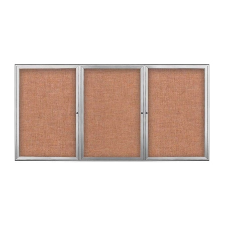 Triple Door Radius Corkboard, 96