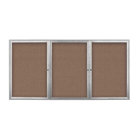 Triple Door Radius Corkboard, 96