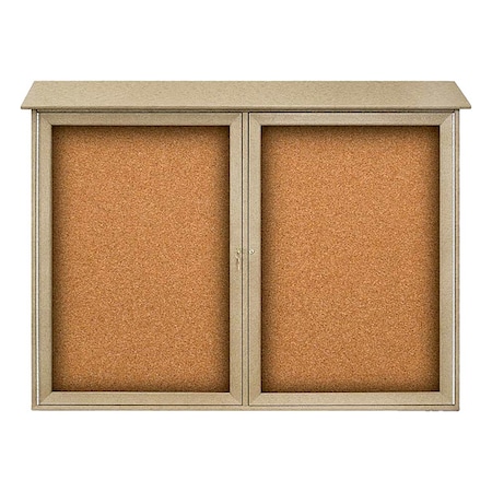 Enclosed Outdoor Bulletin Board 52x40