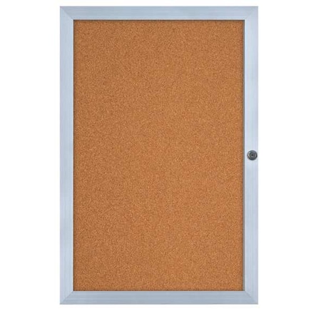 Enclosed Cork Bulletin Board 24