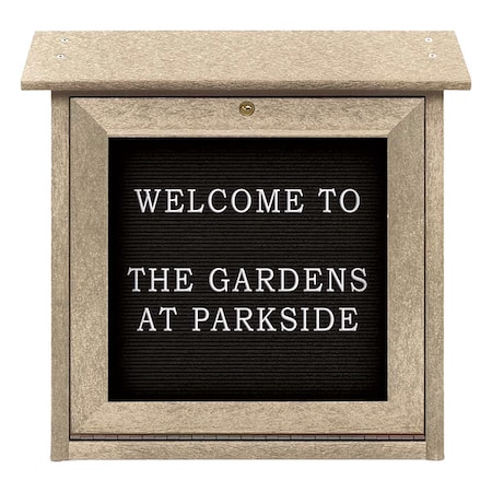 Outdoor Enclosed Vinyl Letter Board 18