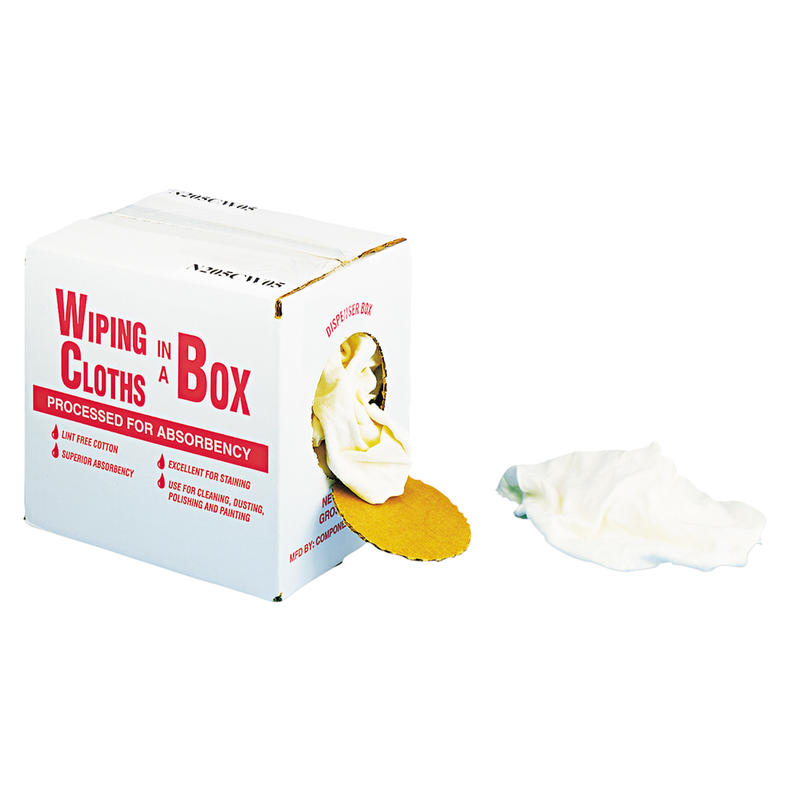 General Supply Wiping Cloths in a Box Multipurpose Reusable Wiping Cloths, Cotton, 5 lb Box, Assorted Sizes and Colors MPN:N205CW05