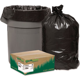 Black Recycled Can Liners - 55 to 60 Gallon 2.00 Mil 100/Case WBIRNW5820