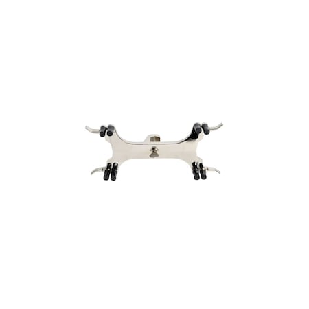Double Burette Clamp, 10in, Aluminum, Slves MPN:CLBURDD