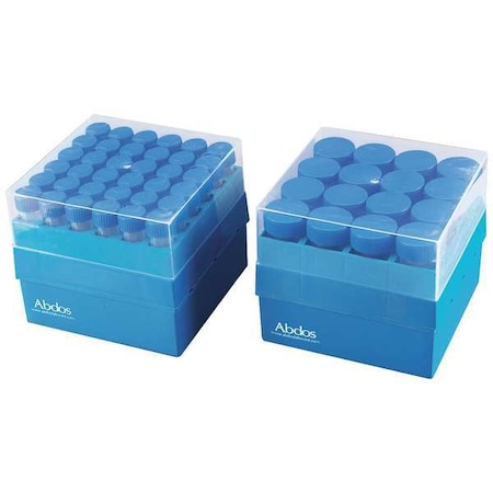 Microtube Storage Box, Blue, Plastic, 4 PK MPN:D1023
