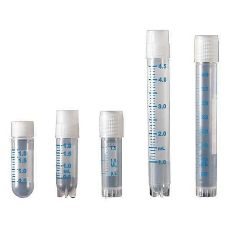 Cryo Vial, Ext Thread, Round, 1.8 mL, PK1000 MPN:P60117