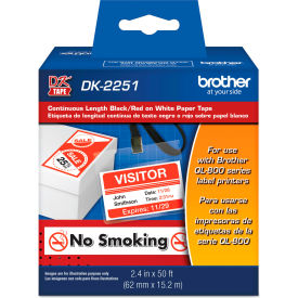 Brother Self-Adhesive Continuous Paper Label Tape 2-3/8