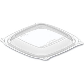 Dart® PresentaBowls Pro Square Lids Fits 8 - 16 oz. Bowls Clear 63/Bag 8 Bags/Carton C816BDL
