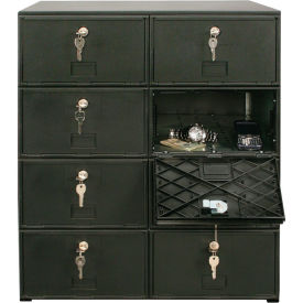 United Visual Products 4-Tier 8 Door Locker w/ Master Key Lock 22