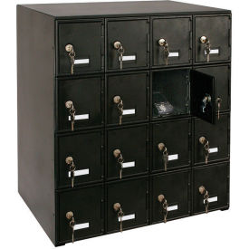 United Visual Products 4-Tier 16 Door Locker w/ Key Locks 22