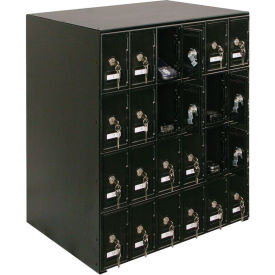 United Visual Products 4-Tier 24 Door Locker w/ Master Key Lock 22