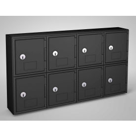 United Visual Products 2-Tier 8 Door Locker w/ Key Lock 22